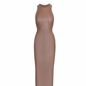 SKIMS Shimmer tank dress